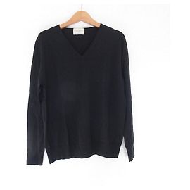 Autre Marque UNITED ARROWS V-Ausschnitt Pullover Schwarz