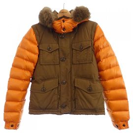 Moncler BIENVENU Down Jacket 2way Brown Orange