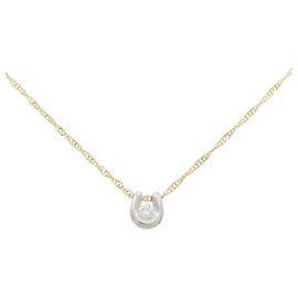 Autre Marque Collier PT Au750 Diamant Doré