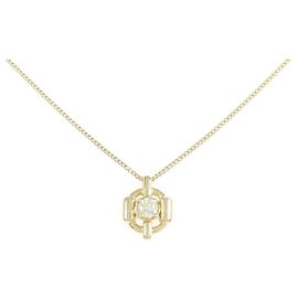 Autre Marque Collier en diamant Au750 Doré