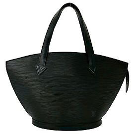 Louis Vuitton Saint Jacques Epi Leather Handbag Black