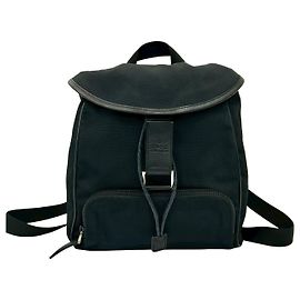 Gucci Nylon Leather Backpack Black