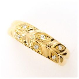 Autre Marque Au750 Diamond Ring Golden