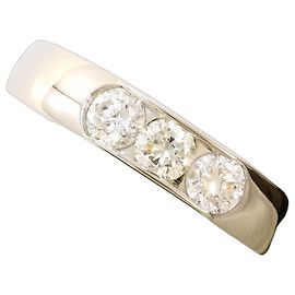 Autre Marque PT900 Platinring mit Diamanten Silber