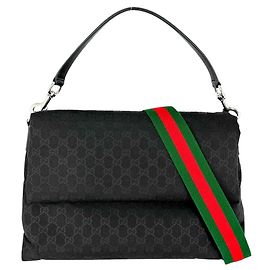 Borsa a mano Gucci da donna - Tela GG bianca e nera Nero Bianco