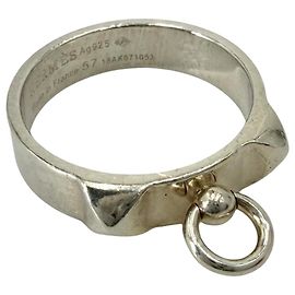 Hermès Bague Collier de Chien pour femme Hermes en Argent 925 Argenté