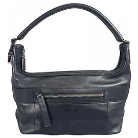 Bolsa de mão Gucci em couro preto e branco Preto Branco