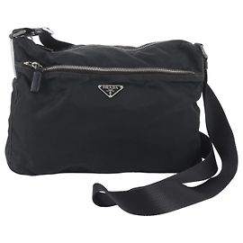 Borsa a tracolla Prada in nylon Tessuto Nero