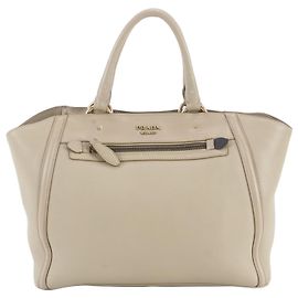 Saco Tote Prada em couro bege Bege