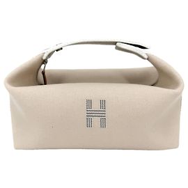 Hermès Hermes Bride à Black PM Handbag White Beige