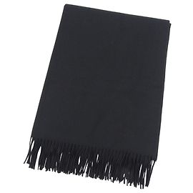 Hermès Châle en cachemire noir Hermes Noir