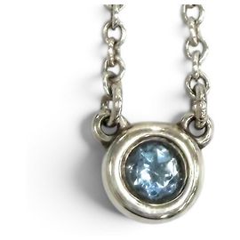 Colar com Pendente Aquamarine Elsa Peretti da Tiffany & Co. Azul