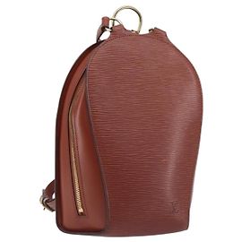 LOUIS VUITTON Epi Mabillon Backpack Brown M52233 LV Auth 196927A Brown