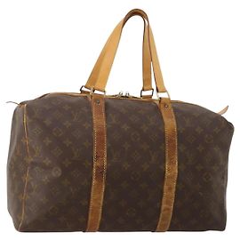 LOUIS VUITTON Monogram Sac Souple 45 Boston Bag M41624 LV Auth BA15132 Monograma