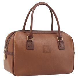 Sac à main Burberrys en cuir marron ton or Auth ep15667 Marron Autre