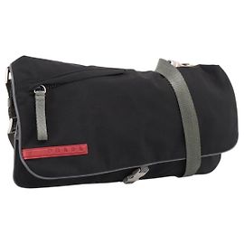 PRADA Sac à épaule PRADA Sports Nylon Noir Auth 199659A Noir