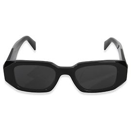 Prada Black Acetate Square Frame Symbole Sunglasses Other