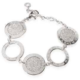 Bulgari Bracciale Bvlgari Circle Station in oro bianco e diamanti Altro