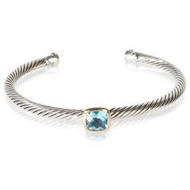 Pulseira David Yurman Albion Single Station em ouro amarelo, prata de lei e topázio Outro