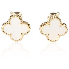 Orecchini Vintage Alhambra in oro giallo e madreperla Van Cleef & Arpels Altro