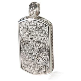 David Yurman Sterling Silver Tag Pendant Other