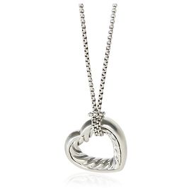 Colar Coração Cable em Prata de Lei David Yurman Outro