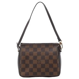 Bolsa de Ombro Louis Vuitton Truth Makeup Damier Ebene em marrom N51982 Marrom