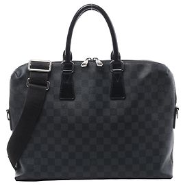 Louis Vuitton Porte Documents Jour Damier Graphite 2Way Handbag em Preto N48224 Preto