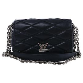 Borsa a tracolla in pelle Louis Vuitton GO-14 MM in Nero M50298 Nero