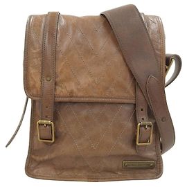 Sac à épaule Louis Vuitton Trotteur en cuir Soana Marron