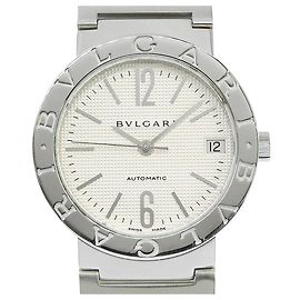 Bulgari Orologio automatico da uomo Bvlgari Date BB33SS Quadrante argento Acciaio inossidabile Altro