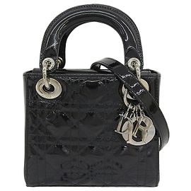 Sac à main Christian Dior Mini Cannage Lady Noir