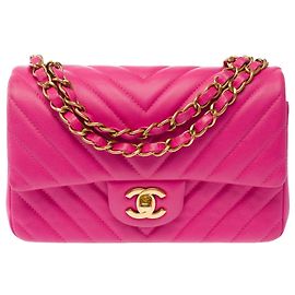 Bolsa CHANEL Timeless/Classique em Couro Rosa - 103863 Rosa