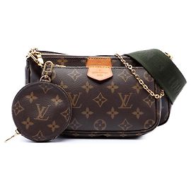 Sac Louis Vuitton Monogram Multi Pochette Accessoires Marron Marron