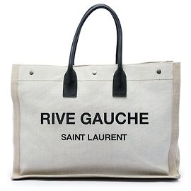 Tote Saint Laurent Large Canvas Rive Gauche Bege Bege