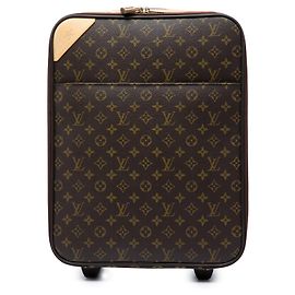 Louis Vuitton Monogram Pegase 45 Reisetasche Braun Braun