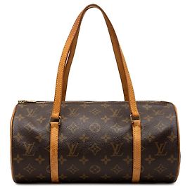 Bolso de mano Louis Vuitton Monogram Papillon 30 Marrón Castaño