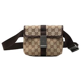 Bolso cinturón Gucci GG Canvas Beige Beige
