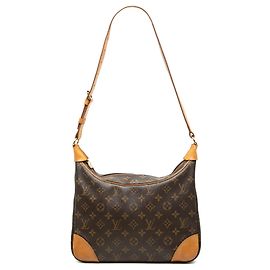 Borsa a tracolla Louis Vuitton Monogram Boulogne 30 Marrone Marrone