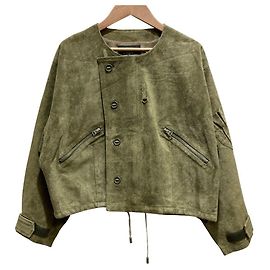 Autre Marque Sisii Wildlederjacke Grün