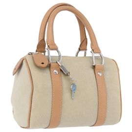 Sac à main Christian Dior Canvas Beige Silver Autre