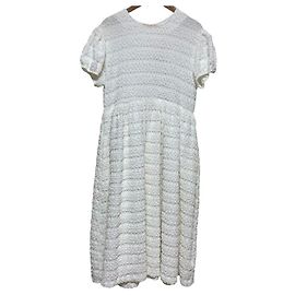Autre Marque UNMINOU Kleid mit Raffung Weiß
