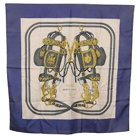 Hermès HERMES Carre 90 Scarf BRIDS De GALA Silk Blue Altro