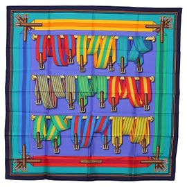 Hermès HERMES Carre 90 Pañuelo de Seda Multicolor Otro