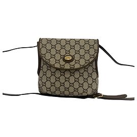 Bolsa de ombro Gucci em couro marrom Marrom