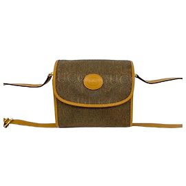 Gucci Vintage GG Logo Pattern Shoulder Bag Brown