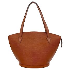 Sac cabas Louis Vuitton Vintage Saint Jacques en cuir Epi Marron