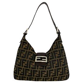 Bolsa Fendi Vintage Zucca FF Pattern Marrom