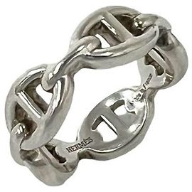 Hermès Hermes Enchainée Ring in Silver 925 Silvery