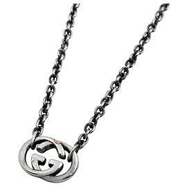 Colar Gucci em Prata 925 com Logotipo GG Prata